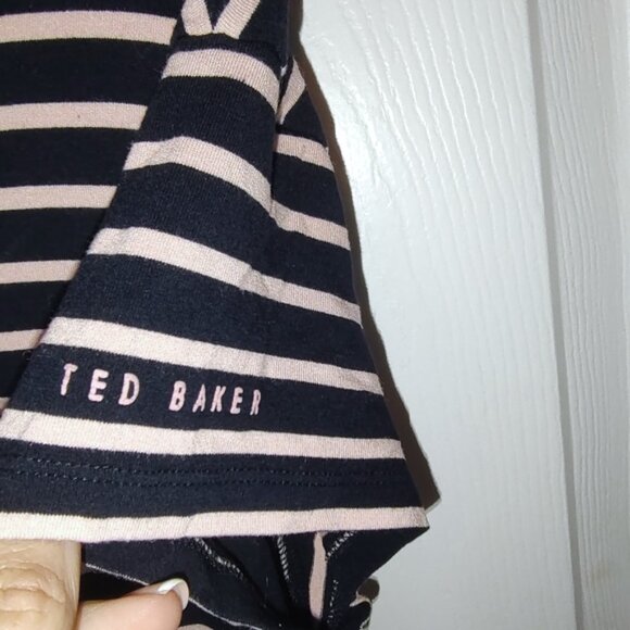 Ted Baker striped soft tee S - Picture 3 of 4